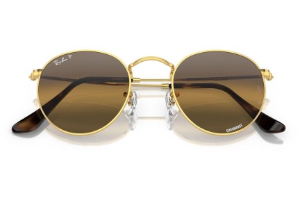 Sončna očala Ray-Ban Round Metal RB3447 001/G5 Polarized Okrogla Zlata