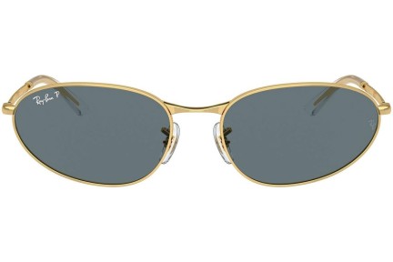 Sončna očala Ray-Ban RB3734 001/3R Polarized Ovalna Zlata