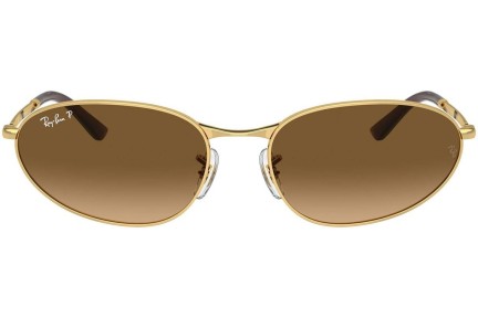 Sončna očala Ray-Ban RB3734 001/M2 Polarized Ovalna Zlata