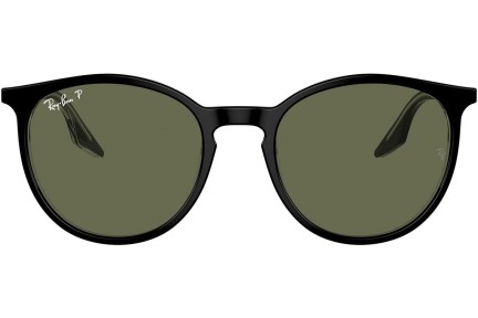 Sončna očala Ray-Ban RB2204 919/58 Polarized Okrogla Črna