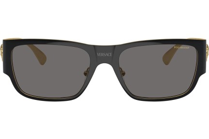 Sončna očala Versace VE2262 143381 Polarized Kvadratna Črna