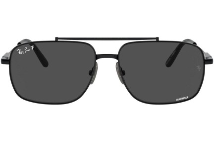 Sončna očala Ray-Ban Michael Titanium RB8096 9267K8 Polarized Pravokotna Črna