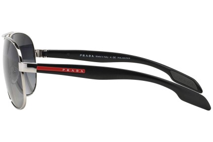 Sončna očala Prada Linea Rossa PS53PS 1BC5W1 Polarized Pilotska Srebrna