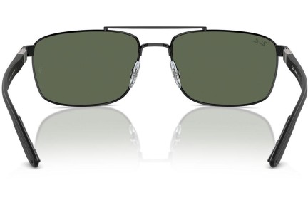 Sončna očala Ray-Ban RB3737 002/71 Pravokotna Črna