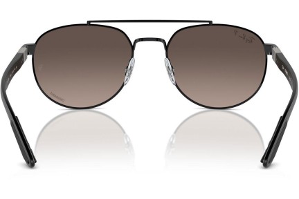 Sončna očala Ray-Ban RB3736CH 002/5J Polarized Pravokotna Črna