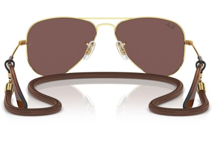 Sončna očala Ray-Ban Junior Aviator Junior RJ9506S 223/6G Pilotska Zlata