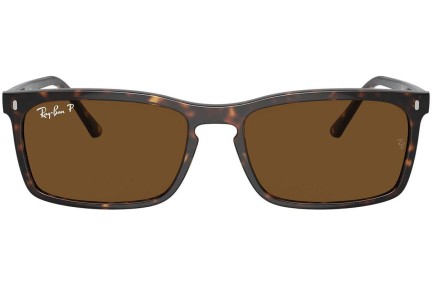 Sončna očala Ray-Ban RB4435 902/57 Polarized Pravokotna Havana