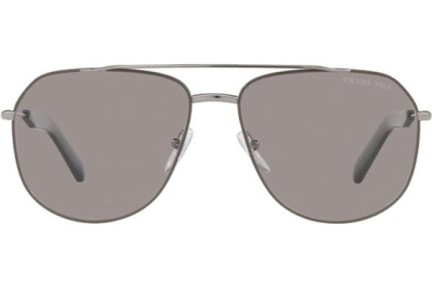 Sončna očala Prada PR59WS 08S06M Polarized Pilotska Srebrna