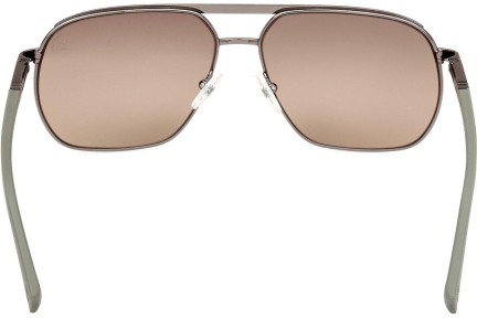 Sončna očala Timberland TB00027 06H Polarized Kvadratna Srebrna