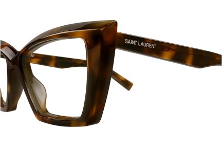 Očala Saint Laurent SL657OPT 002 Cat Eye Havana