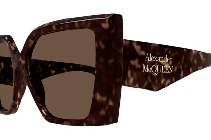 Sončna očala Alexander McQueen AM0467S 002 Kvadratna Havana