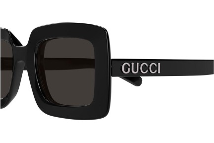 Sončna očala Gucci GG1718S 001 Kvadratna Črna