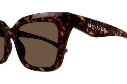 Sončna očala Alexander McQueen AM0473S 002 Kvadratna Havana