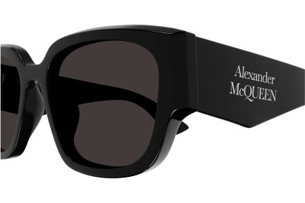 Sončna očala Alexander McQueen AM0468S 001 Kvadratna Črna