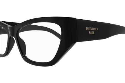 Očala Balenciaga BB0372O 001 Kvadratna Črna