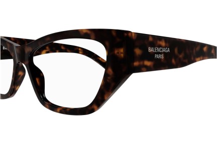 Očala Balenciaga BB0372O 002 Kvadratna Havana