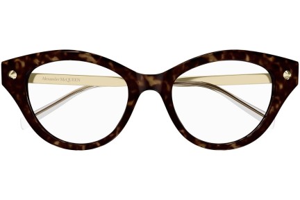 Očala Alexander McQueen AM0485O 002 Cat Eye Havana