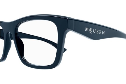 Očala Alexander McQueen AM0475O 008 Kvadratna Modra