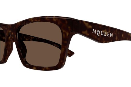 Sončna očala Alexander McQueen AM0472S 002 Kvadratna Havana