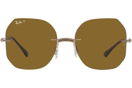 Sončna očala Ray-Ban Titanium Collection RB8067 155/83 Polarized Kvadratna Rjava