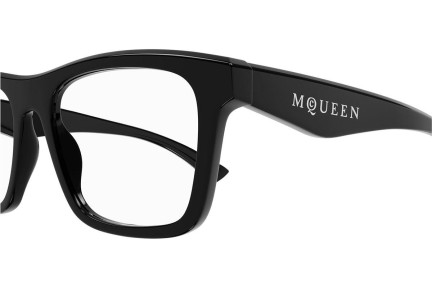 Očala Alexander McQueen AM0475O 006 Kvadratna Črna