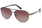 Sončna očala Timberland TB9304 48H Polarized Pilotska Rjava