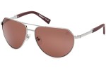 Sončna očala Timberland TB9340-H 08H Polarized Pilotska Srebrna