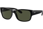 Sončna očala Ray-Ban RB4388 601/31 Pravokotna Črna