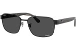 Sončna očala Ray-Ban RB3751CH 002/K8 Polarized Kvadratna Črna