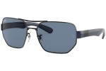 Sončna očala Ray-Ban RB3672 002/80 Pravokotna Črna