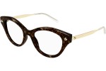 Očala Alexander McQueen AM0485O 002 Cat Eye Havana