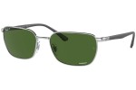 Sončna očala Ray-Ban Chromance Collection RB3684CH 003/P1 Polarized Pravokotna Srebrna