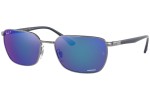 Sončna očala Ray-Ban Chromance Collection RB3684CH 004/4L Polarized Pravokotna Srebrna